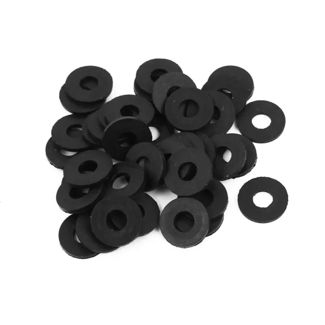 Goma Plana Arandelas 12mm OD 5mm ID 1mm Grosor, Paquete de 40