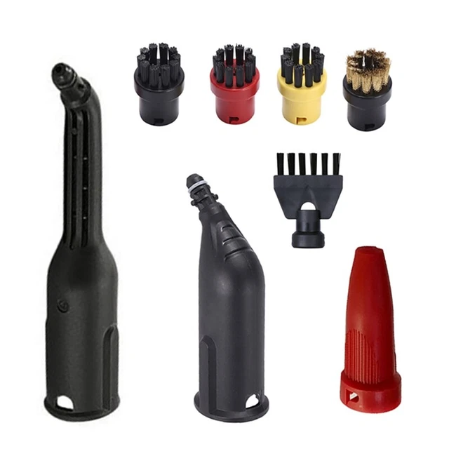 VPOUERY Spazzole Rotonde Di Ricambio Per Pulitori A Vapore | Compatibili Con SC1, SC2, SC3, SC4, SC5, SC7 | Nero - Foto 10