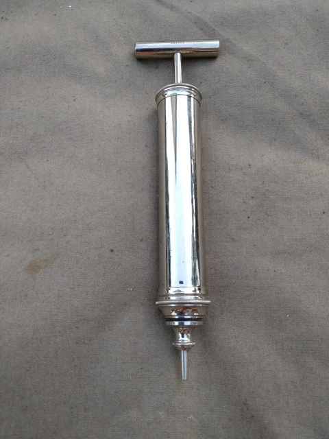 Spritze Klistier ? Messing alt antik Deko Arzt ? Instrument ?