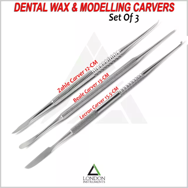 Wax Carver Laboratory Carvers Sculpting tool Miniature Carving Modeling 3 Pcs