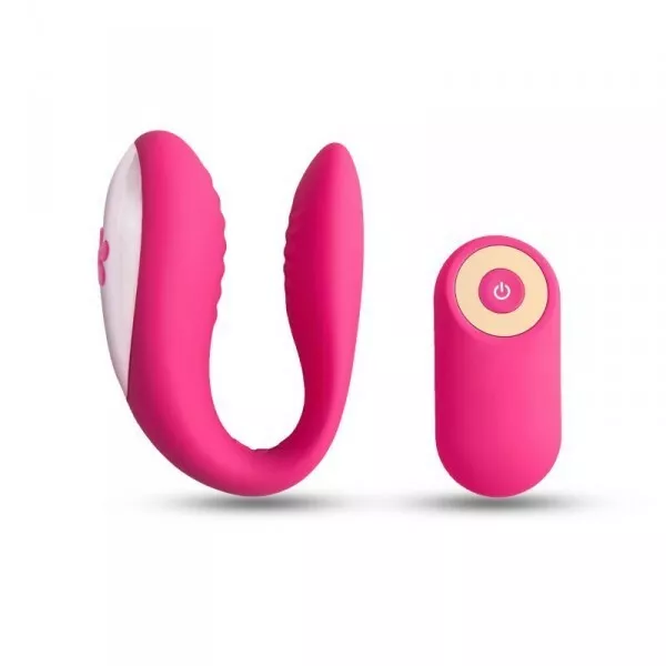 Stimolatore vaginale per coppia vibratore dildo clitoride doppio con telecomando