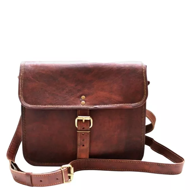 Sac messager en cuir vintage pour homme, sacoche à bandoulière 9 x 11,...