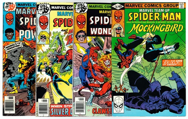 MARVEL TEAM-UP Lot 95 75 77 & 78 NM+ 9.6⭐1ST MOCKINGBIRD⭐ & FREE Books 69 to 79