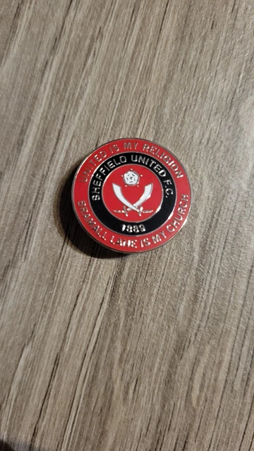 Sheffield United FC Fußballverein Pin Abzeichen Yorkshire Klingen SUFC Sheff Utd