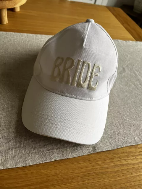 Hen Party Hat Cap Team Bride Bachelorette Adjustable White Bridey Wedding