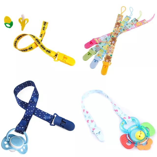 1Pc Newborn baby pacifier clips chain strap soother dummy nipple hol~NA