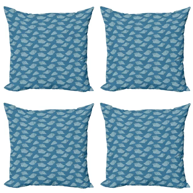 Seashells Pillow cushion set of 4 Nautical Creative Shells