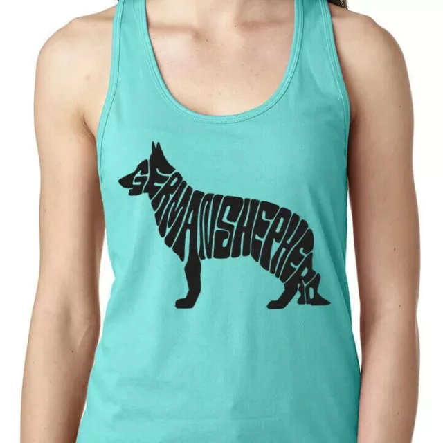 German Shepherd Dog Pet Fur Mom Mother's Day Gift Women's Racerback Tank Top