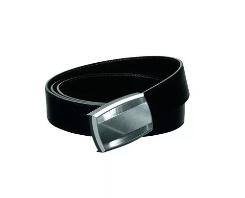 S.T. Dupont 30mm Reversible Leather Belt, Brushed Palladium Buckle, 9020120, NIB