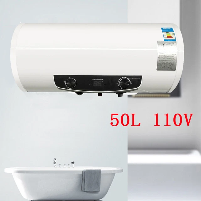 Electric Hot Water Heater Shower Bath Bathroom 13 Gallon 50L Big Tank Home CE