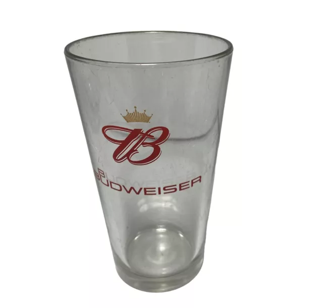Budweiser Crown Standard Pint Glass 16 oz