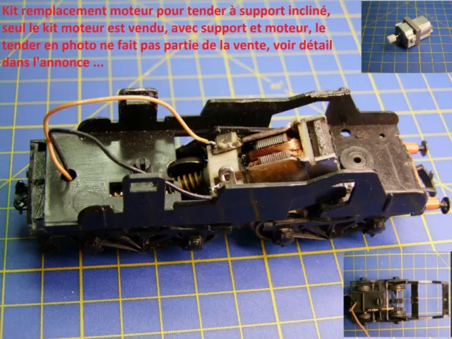 Kit Motorisation TENDER 36 P JOUEF HO locomotive vapeur bogie moteur incliné