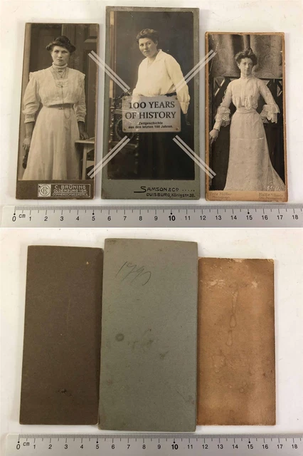 Orig. Foto CDV Kabinettfoto Portrait Porträt Halle an der Saale Duisburg u. Olde