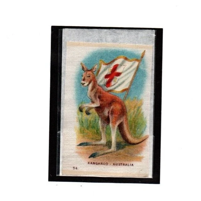 *ANIMALS WITH FLAG*1odd Large Size(SILK)ImperialTobacco
