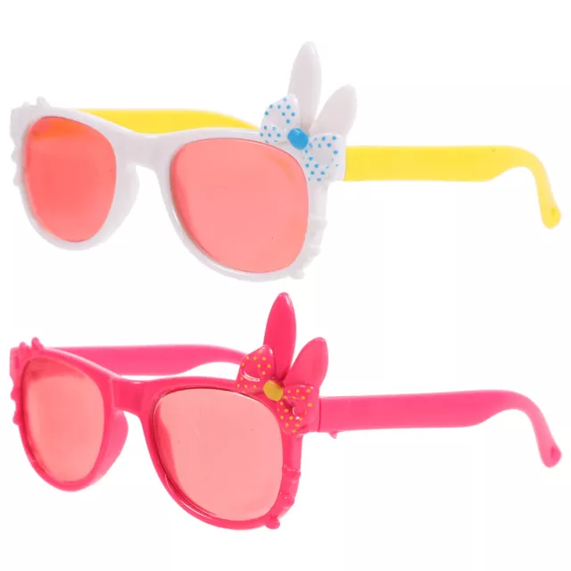 4pcs poupées Lunettes de soleil Décoration mini accessoires de lunettes Cartoon