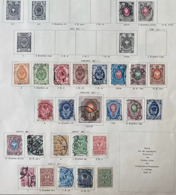 Russland Briefmarken Sammlung, GUT, Russia stamp collection, GOOD