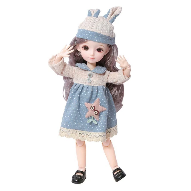 31 Cm 23 Bambola per Ragazza BJD Snodata Flessibile Occhi 3D Bel Regalo Carino 10
