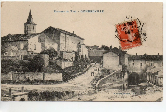 GONDREVILLE - Meurthe et Moselle - CPA 54 - jolie vue sur le village