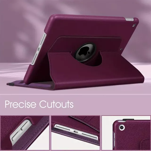 For iPad 10th 9th 8th 7th Generation 10.2 10.9 Rotating Case Leather Stand Cover