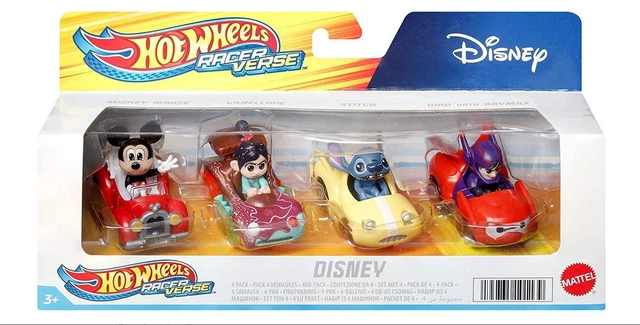 Pack 4 Disney Racerverse 🔥 1:64 Mickey Vanellope Stitch Hiro Baymax Pre order