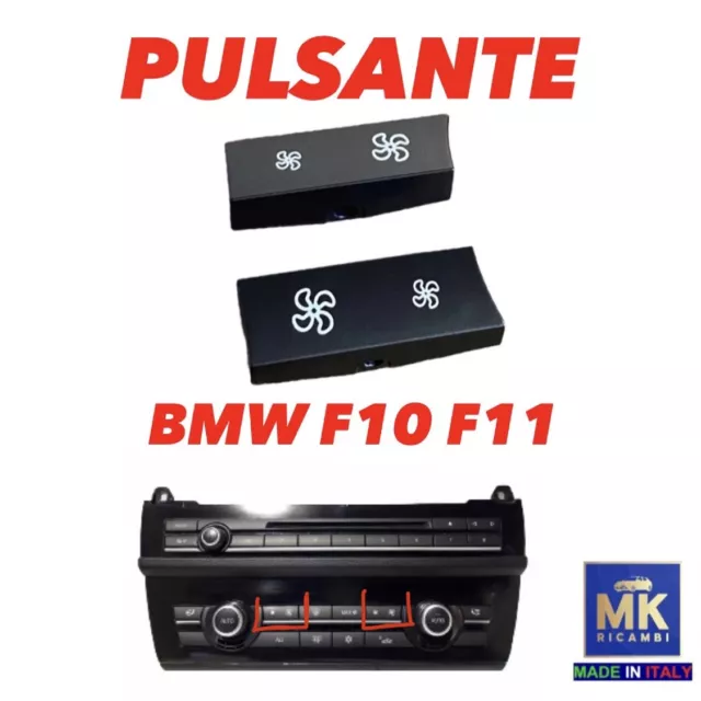 2x Pulsanti ventola aria condizionata per BMW F10 F11 tappo coperchio clima aria