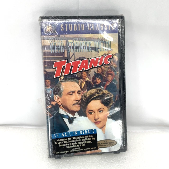 TITANIC (VHS TAPE, 1953, 20th Century Fox) New/Sealed 7.95 PicClick