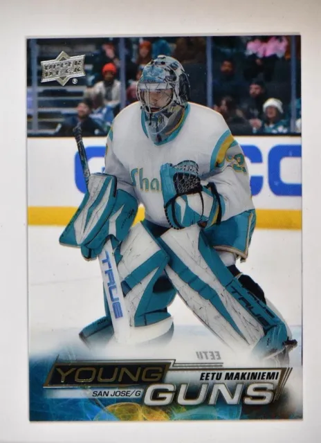 2022-23 UD Extended Series Clear Cut Young Guns #722 Eetu Makiniemi