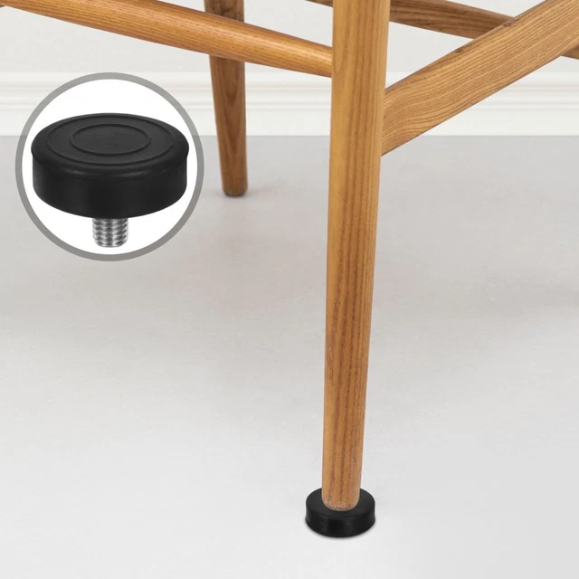 Lot De 12 Embouts Carrés En Plastique Noir De 4,9 Cm Pour