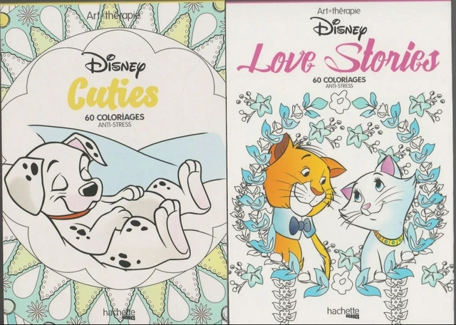 ART THERAPIE DISNEY Love Stories - Cuties coloriage ANTI-STRESS 2 mini
