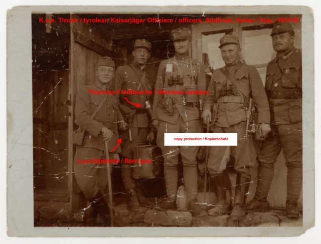 K.u.k Foto,Offizier,Kaiserjäger,Montur,Italien,ww1 photo officer,flare gun,italy