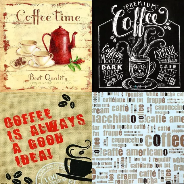 "Last" 4 Paper Napkins for Decoupage/Scrapbooking/Craft-Coffee Time
