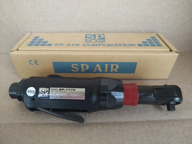 SP Air 1/4"" Rotational Head Air Ratchet