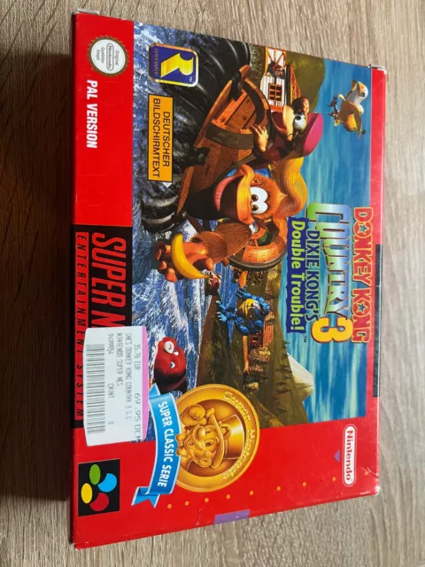 Donkey Kong Country 3 Dixie Kong's Double Trouble in OVP für die Super Nintendo