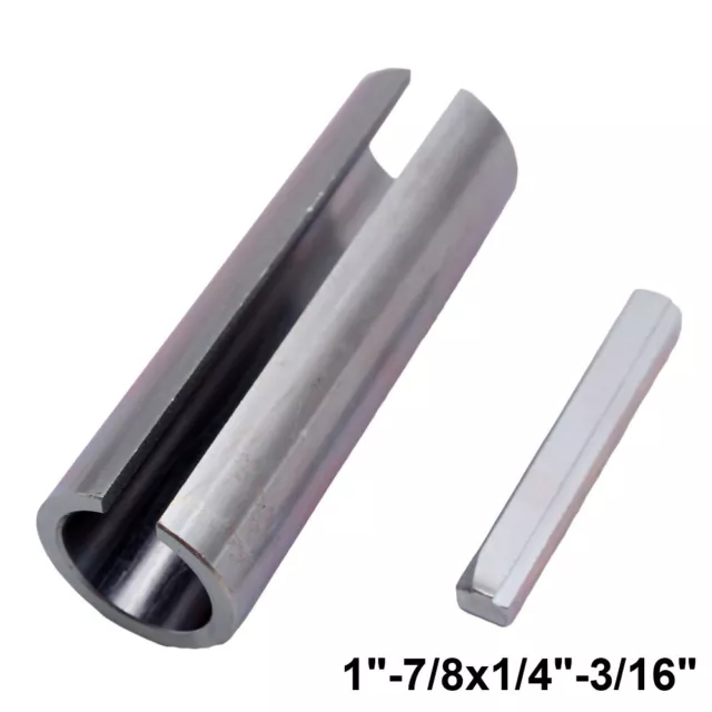 New 7/8" to 1" inch Key Gas Engine Pulley Bore Reducer Shaft Sleeve Adapter US