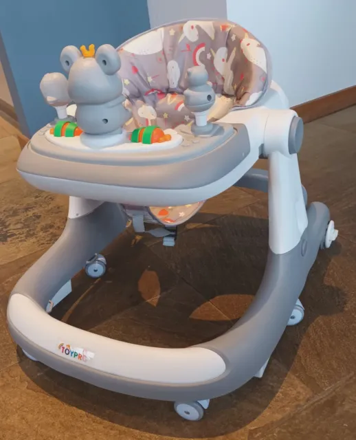 Baby Walker - 7 months, foldable, anti-rollover, bright colours, sounds. Collect