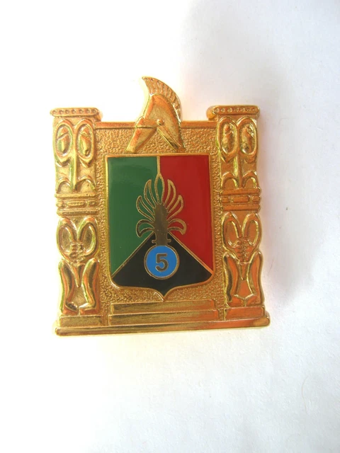 INSIGNE 2E ZOUAVES Magenta émail dos lisse sans fabricant French Army
