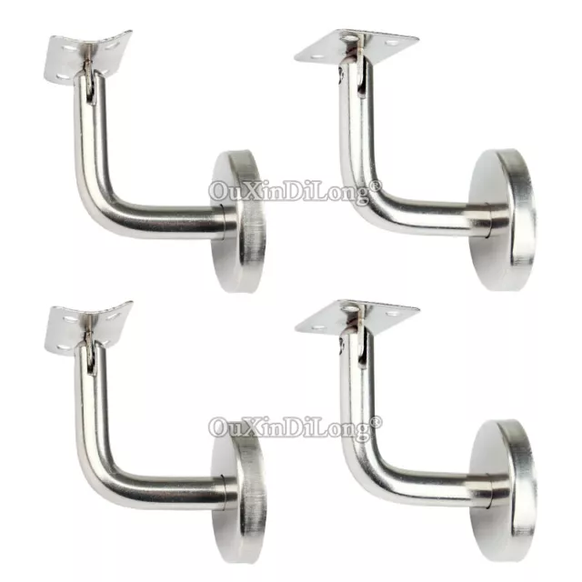 10X Stainless Steel Wall Handrail Bracket Stair Guard Rail Barrier Stair Support