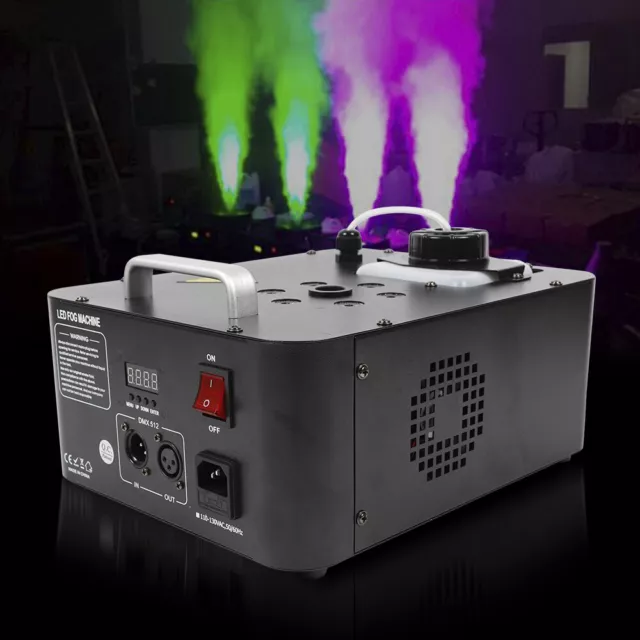 6LED DJ Geyser Smoke Fog Machine Pyro Stage Vertical Upspray Fogger DMX RGB