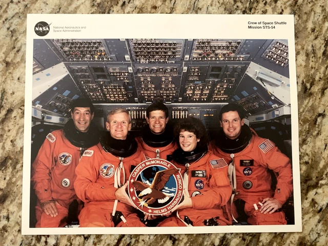 NASA Space Shuttle Mission STS-54 crew Litho 10 X 8