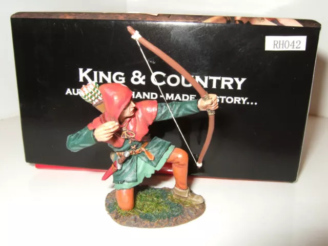 King and Country RH042, Robin Hood Series Fouke Fitzwilliam & Bow in 1:30 Scale