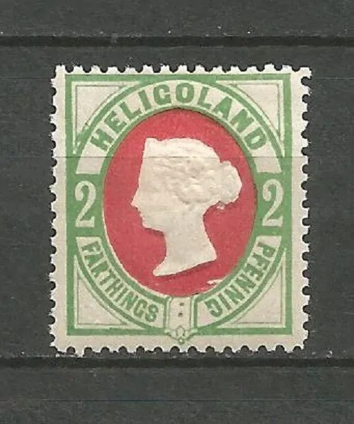 Deutschland Helgoland Heligoland Viktoria 1875 Mi 12 2F/2Pf MH * H12-2