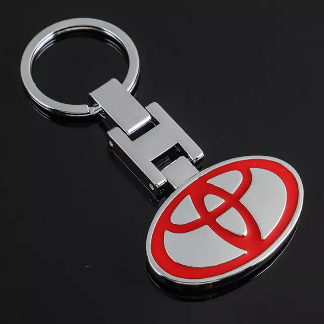 Toyota Red Logo Metal Car Keyring Keychain Metal Key Ring AUS
