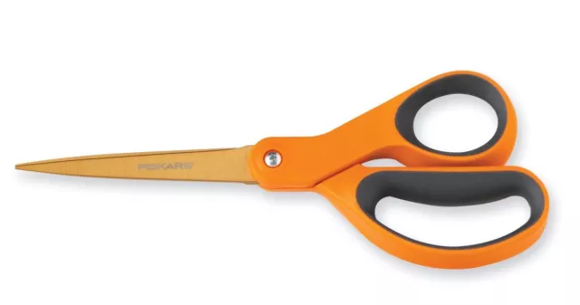 Fiskars 8" Titanium Scissors - Orange