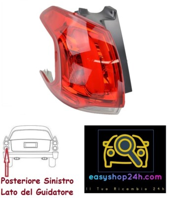 Fanale Posteriore Sinistro Per Dacia Sandero/Stepway Dal 2017 - Ricambio Compatibile, Gruppo Ottico Stop SX