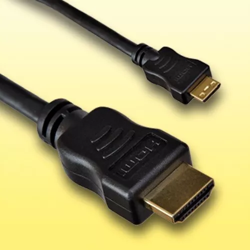 HDMI Kabel für Nikon Coolpix L830 Digitalkamera - Micro D - Länge 2m - vergoldet