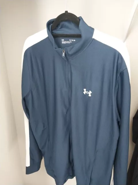 Under Armour UA Run Fitted Compression 1/4 Zip Shirt Blue Men's XL NWT Brand New