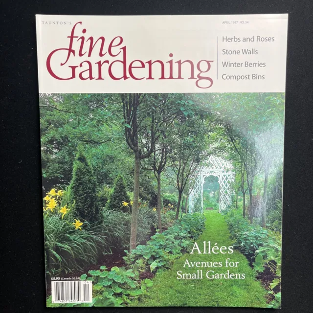 Taunton's Fine Gardening April 1997 No 54 Summer Color Roses Wisteria Ground Co
