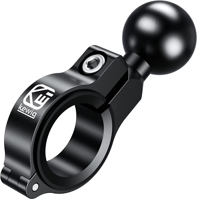 Aluminum Alloy 1'' Ball Mount Base Compatible with 0.5'' to 1.26'' Handlebars 1 Aluminum Alloy 1'' Ball Mount Base Compatible with 0.5'' to 1.26'' Handlebars 1