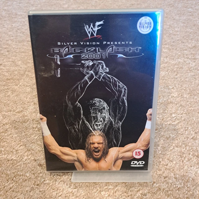 WWF BACKLASH 2001 DVD Silver Vision Triple H Stone Cold Steve