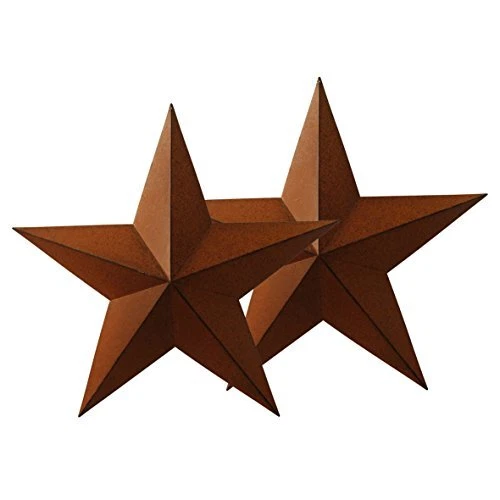 Country Rustic Antique Vintage Gifts/Black Metal Barn Star Wall/Door Rusty